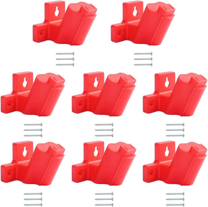KETTKEL 8 Pack Tool Holder for Milwaukee Drill M12 12V,Wall Mount Plastic tools Storage with 24 Screws for Power Tool Storage - Image 1